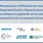 La SEM se une a las asociaciones científicas españolas en la reclamación al Ministerio de Inclusión, Seguridad Social y Migraciones
